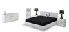 A&X Ovidius Modern White Crocodile Lacquer Bed Model VGUNAW223-180