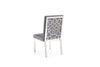 Modrest Reba Modern Grey Velvet & Stainless Steel Dining Chair (Set Of 2) Model VGVCB0258-GRYSTL