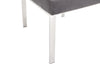 Modrest Reba Modern Grey Velvet & Stainless Steel Dining Chair (Set Of 2) Model VGVCB0258-GRYSTL