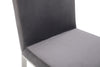 Modrest Reba Modern Grey Velvet & Stainless Steel Dining Chair (Set Of 2) Model VGVCB0258-GRYSTL