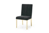 Modrest Reba Modern Black Velvet & Gold Dining Chair (Set Of 2) Model VGVCB0258G-BLK