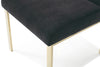 Modrest Reba Modern Black Velvet & Gold Dining Chair (Set Of 2) Model VGVCB0258G-BLK