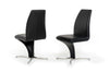 Nix Modern Black Leatherette Dining Chair (Set Of 2) Model VGVCB8348-BLK
