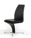 Nix Modern Black Leatherette Dining Chair (Set Of 2) Model VGVCB8348-BLK