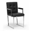 Modrest Click Modern Black Leatherette Dining Arm Chair Model VGVCB808A-BLK