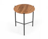 Modrest Bacone Industrial Oak And Black Iron End Table Model VGAFFV19-ST1