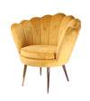 Modrest Balina Transitional Gold Accent Chair Model VGOBTY143-BLU-CH