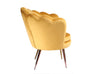 Modrest Balina Transitional Gold Accent Chair Model VGOBTY143-BLU-CH