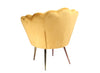 Modrest Balina Transitional Gold Accent Chair Model VGOBTY143-BLU-CH
