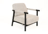 Modrest Balko Modern Grey Fabric & Black Accent Chair Model VGHM-ST283-GRY