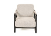 Modrest Balko Modern Grey Fabric & Black Accent Chair Model VGHM-ST283-GRY