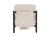 Modrest Balko Modern Grey Fabric & Black Accent Chair Model VGHM-ST283-GRY