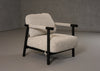 Modrest Balko Modern Grey Fabric & Black Accent Chair Model VGHM-ST283-GRY