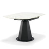 Modrest Barela Modern Black And White Ceramic Extendable 35 5" | 53" Dining Table Model VGYF-DT8949-BLK-DT