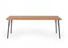 Modrest Barnum Industrial Oak And Black Iron Live Edge Dining Table Model VGAFSH17-CT7