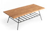 Modrest Barnum Industrial Oak And Black Iron Live Edge Coffee Table Model VGAFSH17-CT8