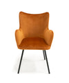 Modrest Barrett Modern Orange & Black Dining Chair Model VGYFDC1040-ORG-DC
