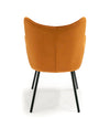 Modrest Barrett Modern Orange & Black Dining Chair Model VGYFDC1040-ORG-DC