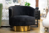 Divani Casa Basalt Modern Black Fabric Accent Chair Model VGRH-RHS-AC-222