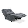 Divani Casa Basil Modern Dark Grey Fabric Small Electric Recliner Chair Model VGSX-22056-RCLNR-SML-EMBONY