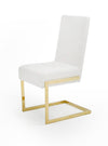 Modrest Batavia Modern White & Gold Dining Chair (Set Of 2) Model VGEWF3131BM-WHT-DC