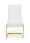 Modrest Batavia Modern White & Gold Dining Chair (Set Of 2) Model VGEWF3131BM-WHT-DC