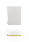 Modrest Batavia Modern White & Gold Dining Chair (Set Of 2) Model VGEWF3131BM-WHT-DC