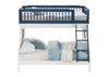 ACME Farah Navy Blue & White Bunk Bed(Twin | Full)Model BD00493