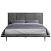 ACME Metis Gray Top Grain Leather Eastern King Bed Model BD00558EK