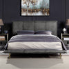 ACME Metis Gray Top Grain Leather Queen Bed Model BD00559Q