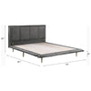 ACME Metis Gray Top Grain Leather Queen Bed Model BD00559Q