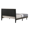 ACME Valdemar Brown Fabric & Weathered Gray Queen Bed Model BD00571Q