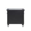 ACME Varian II Mirrored Black & Silver Nightstand Model BD00585