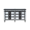 ACME Varian II Mirrored Black & Silver Dresser Model BD00587