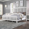 ACME Katia Light Gray Linen Rustic Gray & Weathered White Eastern King Bed Model BD00659EK