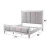 ACME Katia Light Gray Linen Rustic Gray & Weathered White Queen Bed Model BD00660Q