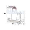 ACME Solenne White & Pink Bunk Bed (Twin | Twin)Model BD00705
