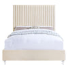 ACME Edzia Beige Velvet Queen Bed Model BD00963Q