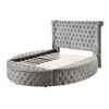 ACME Gaiva Gray Velvet Eastern King Bed with Storage Model BD00966EK