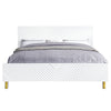 ACME Gaines White High Gloss Eastern King Bed Model BD01033EK
