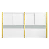ACME Gaines White High Gloss Eastern King Bed Model BD01033EK