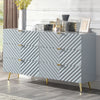 ACME Gaines Gray High Gloss Finish Dresser Model BD01043A