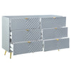 ACME Gaines Gray High Gloss Finish Dresser Model BD01043A