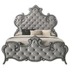 ACME Perine Gray Velvet Eastern King Bed Model BD01061EK