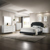 ACME Zeena Black Velvet Queen Bed Model BD01176Q