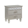 ACME Varian Silver & Mirrored Nightstand Model BD01280