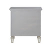ACME Varian Silver & Mirrored Nightstand Model BD01280