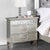 ACME Varian Silver & Mirrored Nightstand Model BD01280