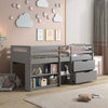 ACME Fabiana Gray Twin Loft Bed with Storage Model BD01375