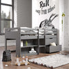 ACME Fabiana Gray Twin Loft Bed with Storage Model BD01375